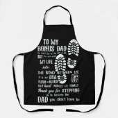 ボーナスパパ父親の日娘の息子のための継父 エプロン (正面)