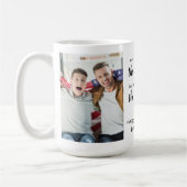 ボーナスパパ詩カスタム2写真父の日 コーヒーマグカップ (左)