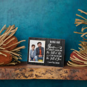 ボーナスパパ賞品名前をカスタムすると写真 フォトプラーク (側面)