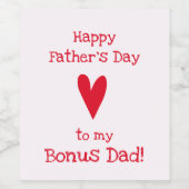 ボーナスパパ!父の日を祝う ワインラベル (シングルラベル)