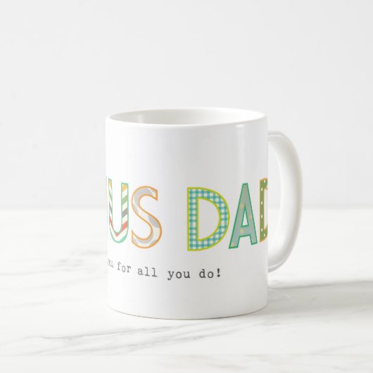 ボーナスパパ/ StepDadありがとう コーヒーマグカップ (正面右)