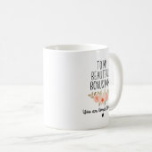 ボーナスパーソナライズされたママ義母の日のプレゼント コーヒーマグカップ (正面右)