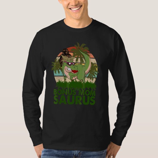 ボーナスマザウルスグリーンレックス恐竜ママザウルスウォム Tシャツ (正面)