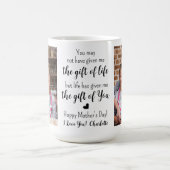 ボーナスママカスタム詩の歌2写真母の日 コーヒーマグカップ (中央)
