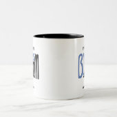 ボーナスママハンドドロー型コーヒーマグ ツートーンマグカップ (中央)