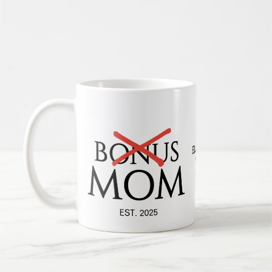 ボーナスママ 認定 BONUS MOM コーヒーマグカップ (左)