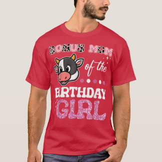 ボーナスマムオブザ誕生日ガールファーム納屋周囲の庭パーティー Tシャツ