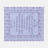 ボーナスマムパープルアイリスメディアフリースブランケット フリースブランケット (正面(横))