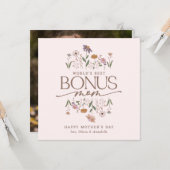 ボーナスマムフォトマザーズデイカード カード (正面/裏面インサイチュ)