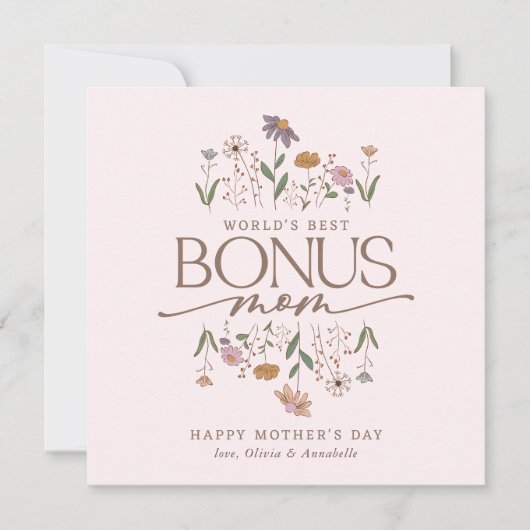 ボーナスマムフォトマザーズデイカード カード (正面)