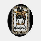 ボーナスマムライフヘアバンダナグラスレオパードマザー セラミックオーナメント (右)