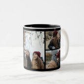 ボーナスマムラウンド型デザイン2枚フォトコーヒーマグ ツートーンマグカップ (正面右)