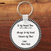 ボーナス息子への贈り物 キーホルダー (正面)
