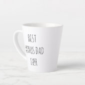 ボーナス最高のパパあり カフェラテマグ (左アングル)