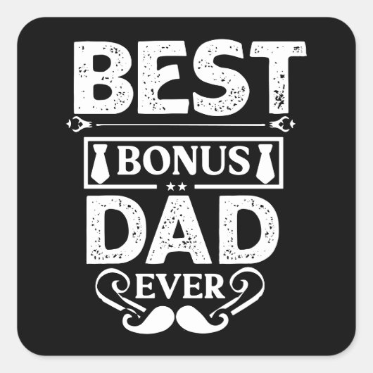ボーナス最高のパパあり スクエアシール (正面)