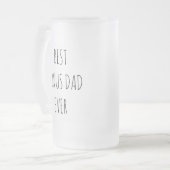 ボーナス最高のパパあり フロストグラスビールジョッキ (正面左)