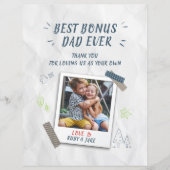 ボーナス最高のパパ父親の日の子供の写真 (正面)