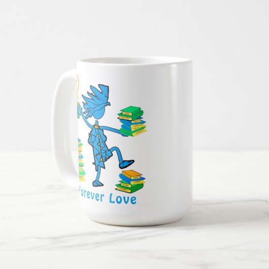 ボーナス母さん!ラブブックスコーヒーマグ コーヒーマグカップ (正面左)