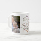 ボーナス母2写真年の設立 コーヒーマグカップ (正面左)