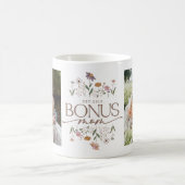 ボーナス母2写真年の設立 コーヒーマグカップ (中央)