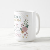 ボーナス母 – 継母の感謝ギフト コーヒーマグカップ (正面右)