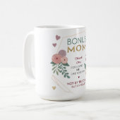 ボーナス母 – 継母の感謝ギフト コーヒーマグカップ (正面左)