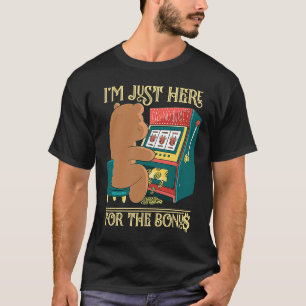 ボーナス賭博のスロットマシンに来た Tシャツ