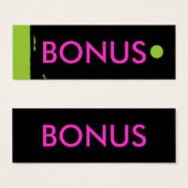 「ボーナス」つるラベル (正面&裏面)
