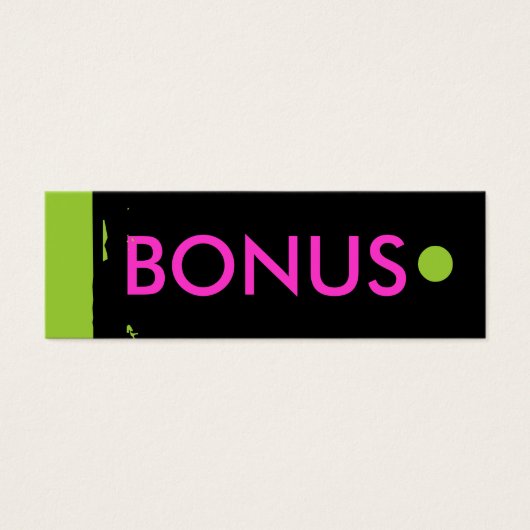 「ボーナス」つるラベル (正面)