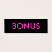 「ボーナス」つるラベル (裏面)
