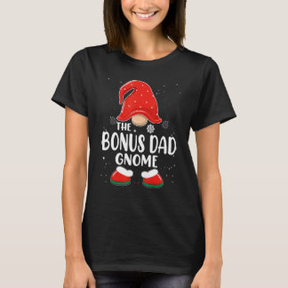 ボーナズダッドグノームバッファローチェック柄のファミリーマッチング クリスマス Tシャツ