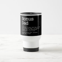ボーナパーソナライズされたスパパステップダード定義ブラック トラベルマグ