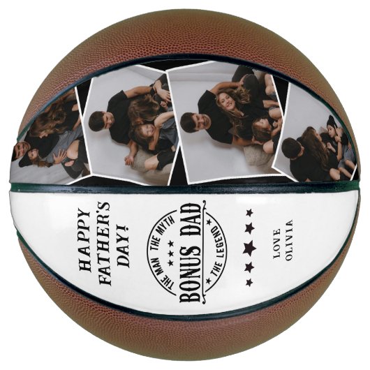 ボーナモダンスパパ引用文と4倍の写真 バスケットボール (正面)