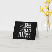 ボーナ最高のスパパ史上最高のアメリカ国旗 カード (黄色い花)