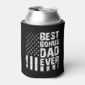 ボーナ最高のスパパ史上最高のアメリカ国旗 缶クーラー (缶正面)