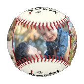ボーナ最高のスパパ史上父親ギフト 野球ボール (正面)
