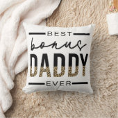 ボーナ最高のーダディエバーレオパードタイポグラフィ クッション (ブランケット)