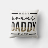 ボーナ最高のーダディエバーレオパードタイポグラフィ クッション (裏面)