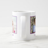 ボーナ最高のーママ常に写真テンプレートステップママ ジャンボコーヒーマグカップ (裏面)