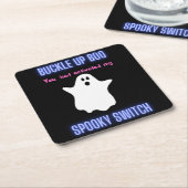 ボーバックルアップボースイッチを起動し不気味た スクエアペーパーコースター (アングル)