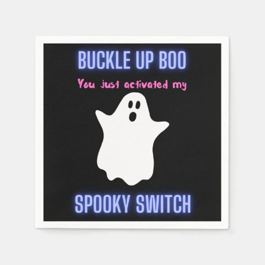 ボーバックルアップボースイッチを起動し不気味た スタンダードカクテルナプキン (正面)