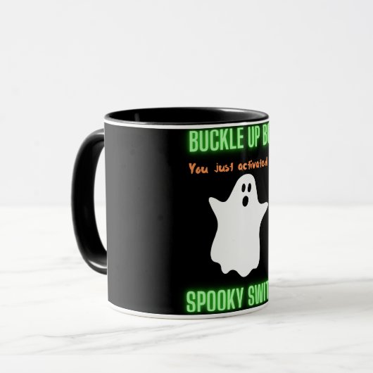 ボーバックルアップボースイッチを起動し不気味た マグカップ (正面左)