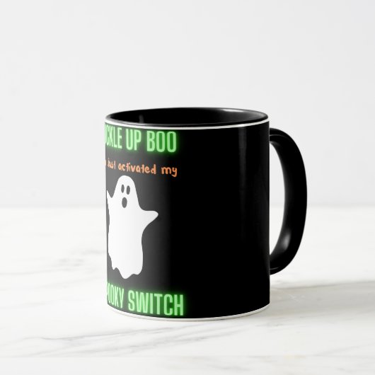 ボーバックルアップボースイッチを起動し不気味た マグカップ (正面右)