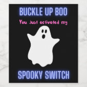 ボーバックルアップボースイッチを起動し不気味た ワインラベル (シングルラベル)