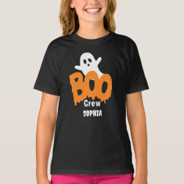 ボーパーソナライズされたクルーキッズハロウィーン Tシャツ