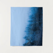 ボーヒニ湖の雪に覆われた森の上の霧、Slove タペストリー (正面)