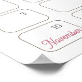 ボーピンコケット期日カレンダーを推測 ポスター (角)