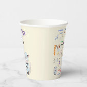 ボーピープ子供部屋韻🍼ワードクラウド名コラージュ 紙コップ (右)