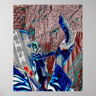 ボーファー付きラビ ポスター