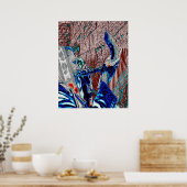 ボーファー付きラビ ポスター (キッチン)